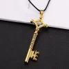 collier attaque sur titan pour hommes, pendentif clé eren shingeki no kyojin, mode vintage rétro anime, bijoux cosplay, 2024
