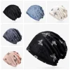 harajuku trous papillon imprimé bonnets style coréen haute qualité tricoté chapeau mince chaud cheveux casquettes femme