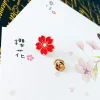 xm cerisier fleur or argent broche boutons broches broches badges pour sacs style japonais bijoux cadeau pour les filles fleur broche