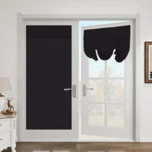 Rideaux de fenêtre de porte faciles à installer, panneau de porte pour verre, stores de porte française, rideaux occultants pour la vie privée