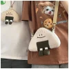 Sac japonais Kawaii 2023 nouvelles femmes dessin animé boule de riz en peluche sacs à bandoulière femmes sacs à bandoulière cou sac à main sacoche Feminina Sac japonais Kawaii 2023 nouvelles femmes dessin animé boule de riz en peluche sacs à bandoulière femmes sacs à bandoulière cou sac à main sacoche Feminina
