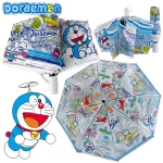 Parapluie automatique transparent Doraemon Cartoon pour garçons et filles, parapluie manuel pliant Kawaii, parapluies colorés en PVC, cadeaux Y2K