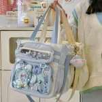 Sac à main Ita Transparent japonais pour femmes, fourre-tout à bandoulière Portable de grande capacité pour filles, sacs à bandoulière en Nylon ItaBag