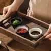 filles d'assaisonnement en céramique japonaise, assiette ronde, plat de saveur domestique rétro, mini bol mignon, restaurants, sushi, britannique, 3 po