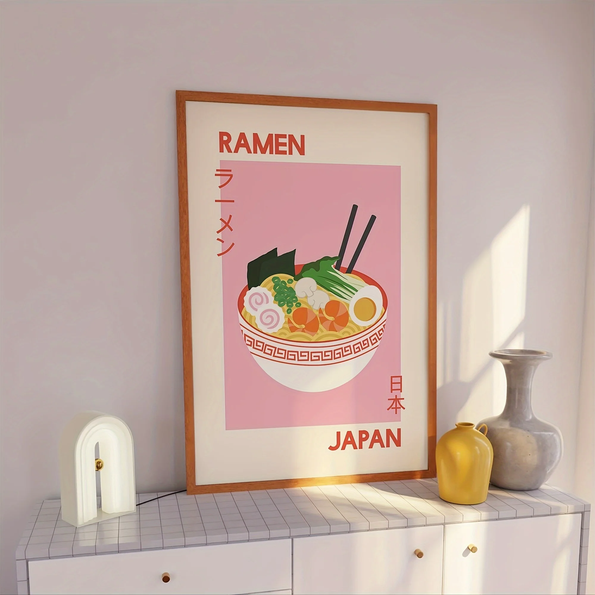 toile d'art ramen japonais, imprimés de dessin animé, thème alimentaire, affiches de cuisine pour maison moderne, bureau, salon, décoration de maison toile d'art ramen japonais, imprimés de dessin animé, thème alimentaire, affiches de cuisine pour maison moderne, bureau, salon, décoration de maison