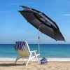 yuzhiyuan parasol de pêche, parasol, parasol de camping en plein air, durable multifonctionnel double couche pliable portable