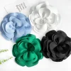 grands broches à fleurs pour femmes, robe de mariée élégante, épingles à revers en tissu coréen, badge à la mode, bijoux, accessoires cadeaux