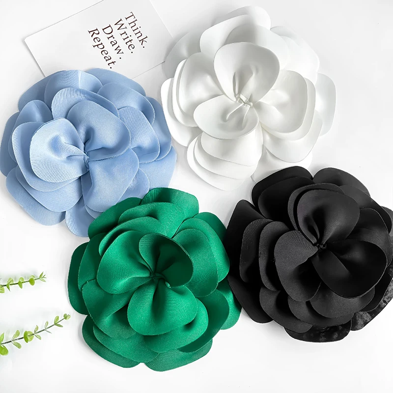 grands broches à fleurs pour femmes, robe de mariée élégante, épingles à revers en tissu coréen, badge à la mode, bijoux, accessoires cadeaux grands broches à fleurs pour femmes, robe de mariée élégante, épingles à revers en tissu coréen, badge à la mode, bijoux, accessoires cadeaux