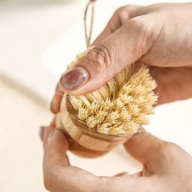 brosses à récurer en bambou pour la vaisselle, épurateurs de livres en bois de cuisine pour laver la poêle en fonte, pot, poils en sisal naturel brosses à récurer en bambou pour la vaisselle, épurateurs de livres en bois de cuisine pour laver la poêle en fonte, pot, poils en sisal naturel