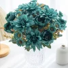 soie fleur artificielle vente chaude dahlia roses daisy maison vase jardin décor bonsaï mariage bouquet de mariée festival pas cher bricolage cadeaux