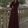 mode gland modèle trench long coupe vent femmes texture revers double boutonnage manteaux dame automne hiver chic nouveaux vêtements d'extérieur