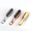 masseur de tête japonais premium, brosse pour cuir chevelu, masseur de cheveux, shampoing, brosse démêlante en plastique humide, peigne de nettoyage des cheveux, or rose