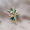 1pc mode branche broche pour femmes hommes simple rétro feuilles broches broches bijoux accessoires à la mode cadeaux de vacances d'été 2025