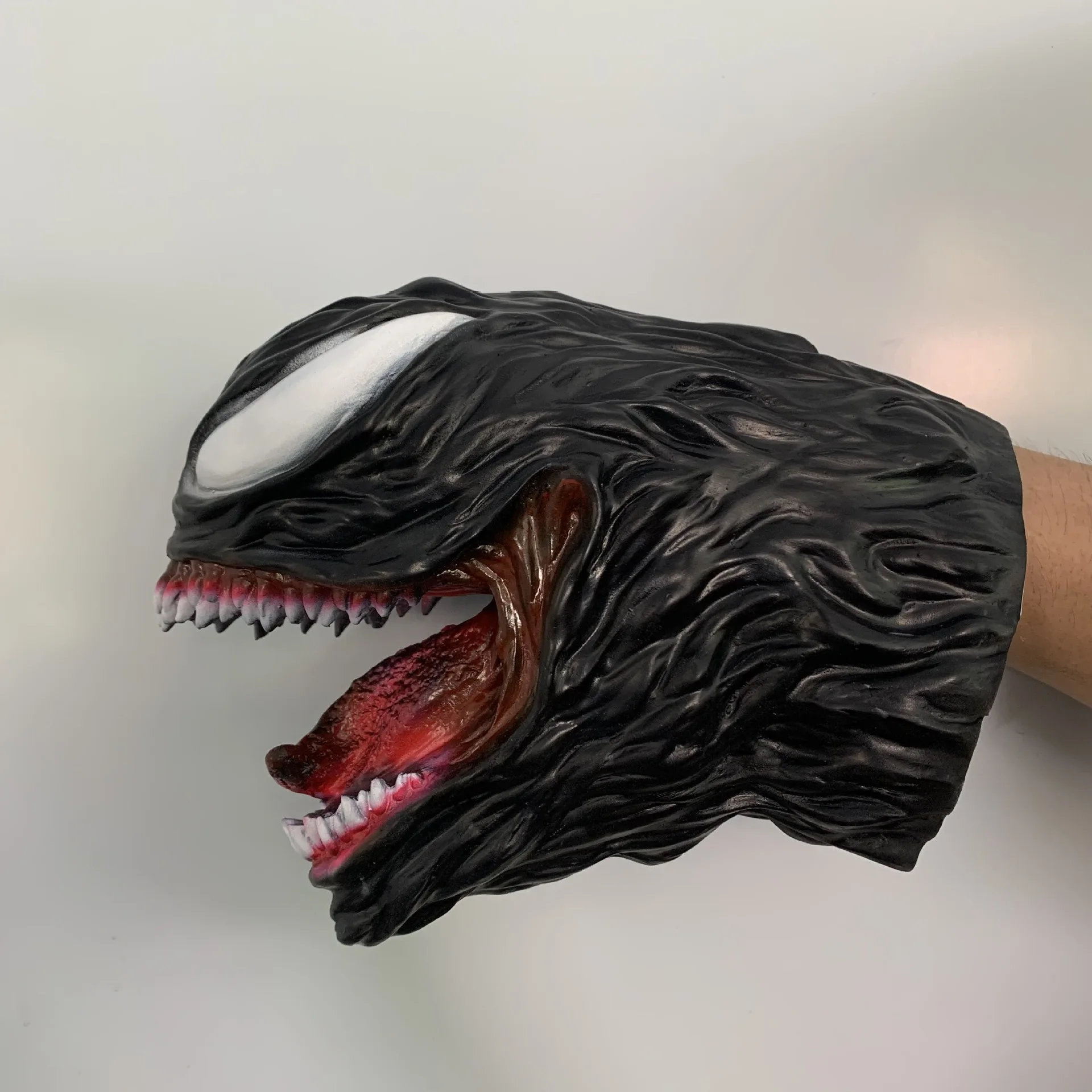 masque de monstre d'horreur en latex à longue langue, couvre chef de cosplay de film de héros souriant, accessoire de blague de maison hantée, costume de fête d'halloween masque de monstre d'horreur en latex à longue langue, couvre chef de cosplay de film de héros souriant, accessoire de blague de maison hantée, costume de fête d'halloween
