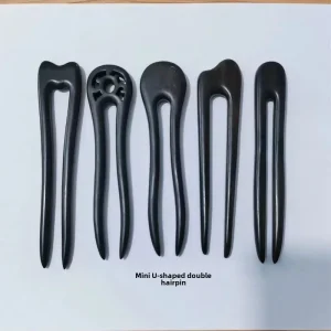 Mini épingle à cheveux courte Double en forme de U, accessoires pour cheveux en bois chinois, couvre-chef de Style chinois traditionnel, épingle à cheveux en bois Mini épingle à cheveux courte Double en forme de U, accessoires pour cheveux en bois chinois, couvre-chef de Style chinois traditionnel, épingle à cheveux en bois