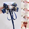 Épingle à cheveux de dessin animé japonais exquis pour filles, nœud de renard, ruban, pince à cheveux, vêtements de sauna, accessoires de vêtements de cosplay hanfu