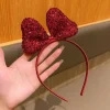 1 bandeau à nœud rouge polyvalent, à la mode et élégant, adapté aux accessoires pour cheveux quotidiens