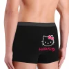hello kitty boxer mignon pour hommes, sous vêtements ultra doux, culotte fantaisie imprimée