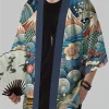 2025 kimono japonais pour hommes traditionnel japonais relief culture robe imprimée yukata vêtements japonais décontracté kimono ample