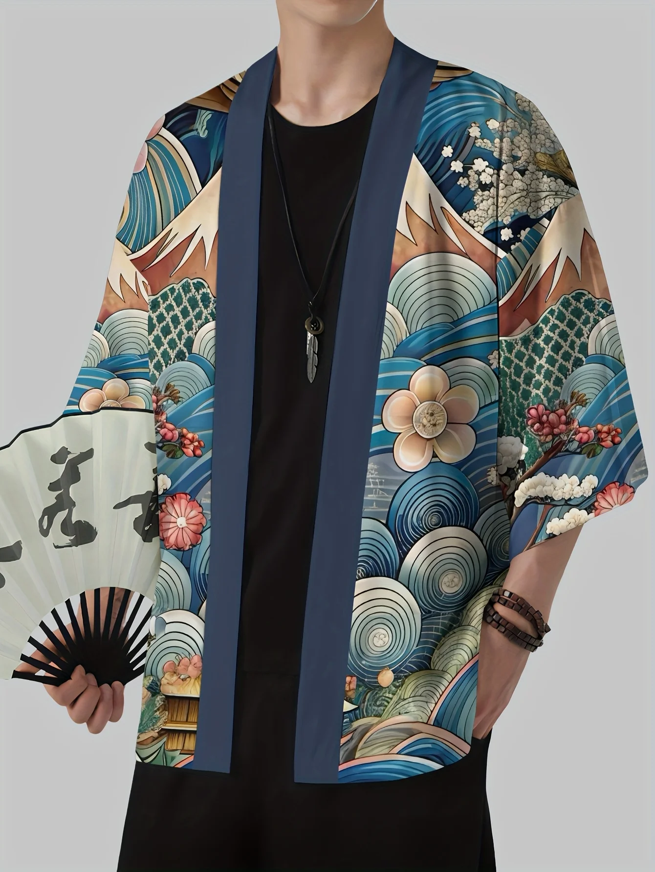 2025 kimono japonais pour hommes traditionnel japonais relief culture robe imprimée yukata vêtements japonais décontracté kimono ample 2025 kimono japonais pour hommes traditionnel japonais relief culture robe imprimée yukata vêtements japonais décontracté kimono ample