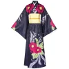 Costumes de Cosplay Anime Tamayo Demon Slayer, Kimono violet, Noir, Cheveux longs, Ceinture beige, Halloween Expo Costumes de Cosplay Anime Tamayo Demon Slayer, Kimono violet, Noir, Cheveux longs, Ceinture beige, Halloween Expo