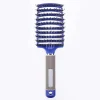brosse à cheveux en nylon pour femmes, poignées de peigne, poils de pêche, support de massage, coiffure bouclée, outils de coiffure de salon