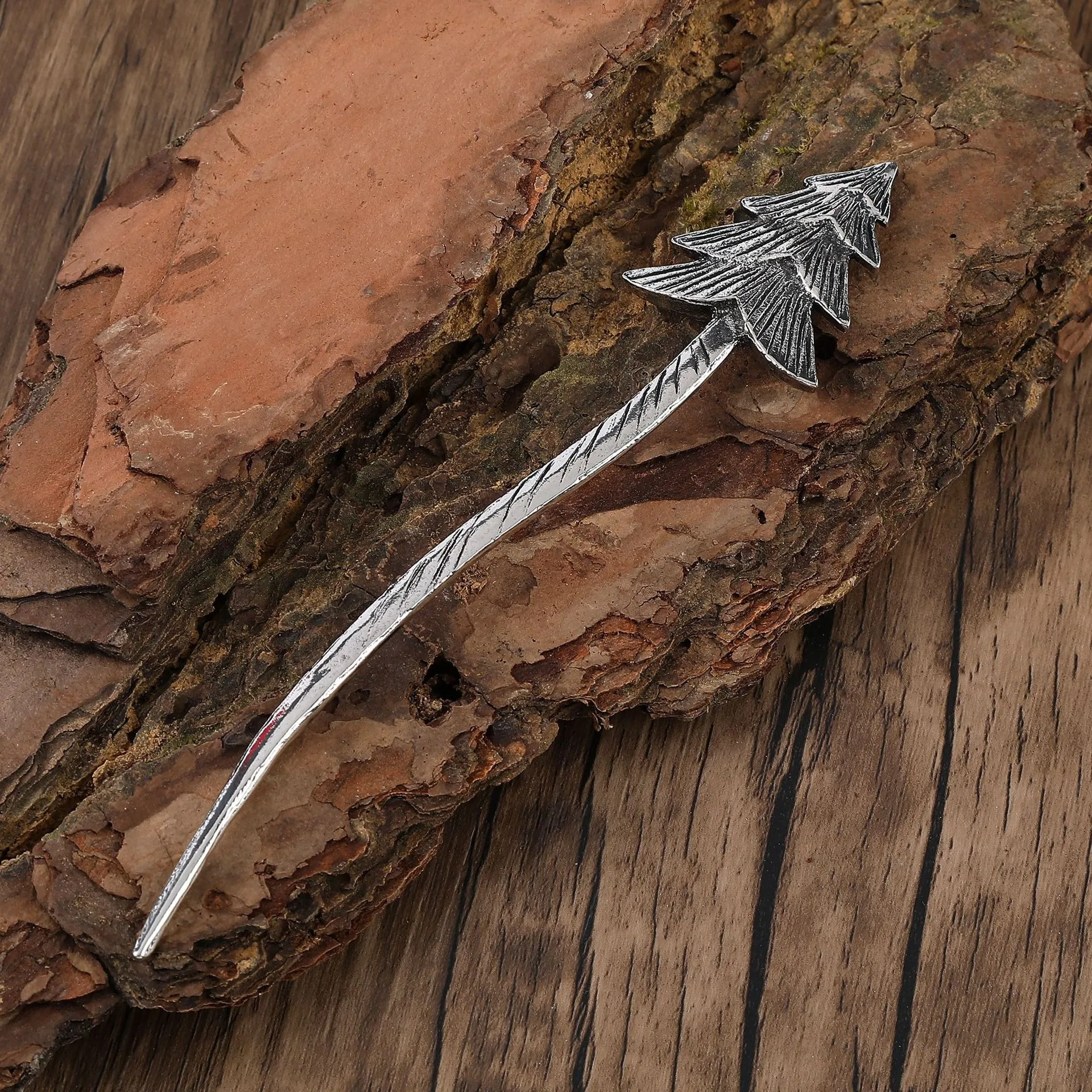 Épingle à cheveux rétro en métal de pin, style forêt, texture tridimensionnelle, design folklorique foncé, cosplay, accessoires pour cheveux quotidiens, couvre chef, 1 pièce Épingle à cheveux rétro en métal de pin, style forêt, texture tridimensionnelle, design folklorique foncé, cosplay, accessoires pour cheveux quotidiens, couvre chef, 1 pièce