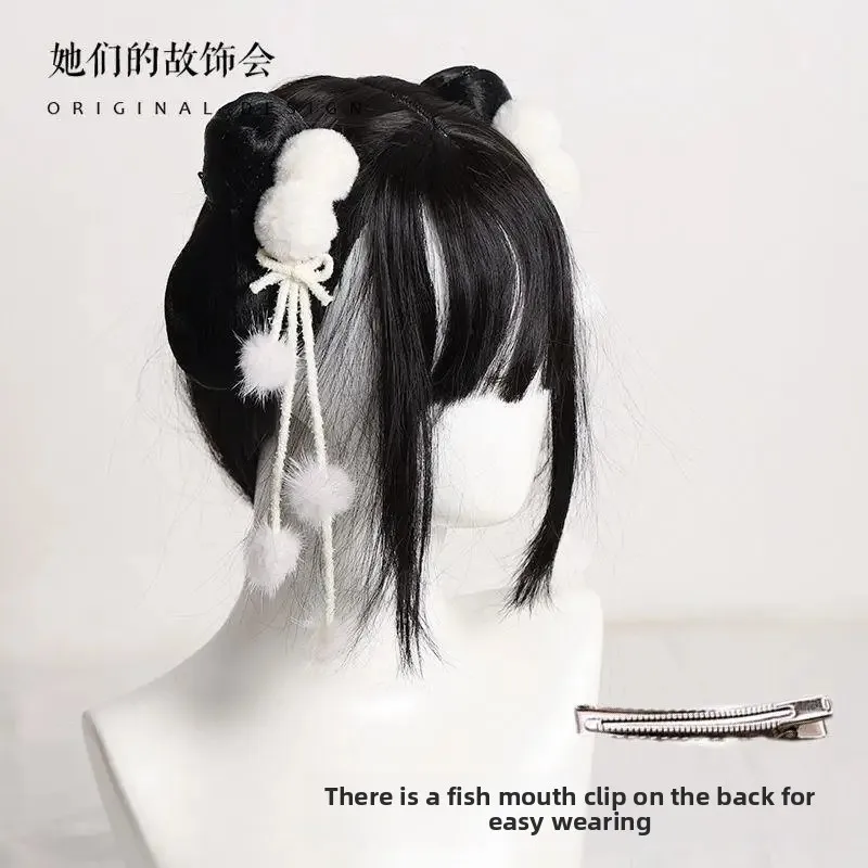 accessoires pour cheveux à pampilles de style dessin animé, couvre chef en boule, pince latérale, pinces à cheveux polyvalentes bicolaires pour hommes, femmes, enfants et bébés accessoires pour cheveux à pampilles de style dessin animé, couvre chef en boule, pince latérale, pinces à cheveux polyvalentes bicolaires pour hommes, femmes, enfants et bébés