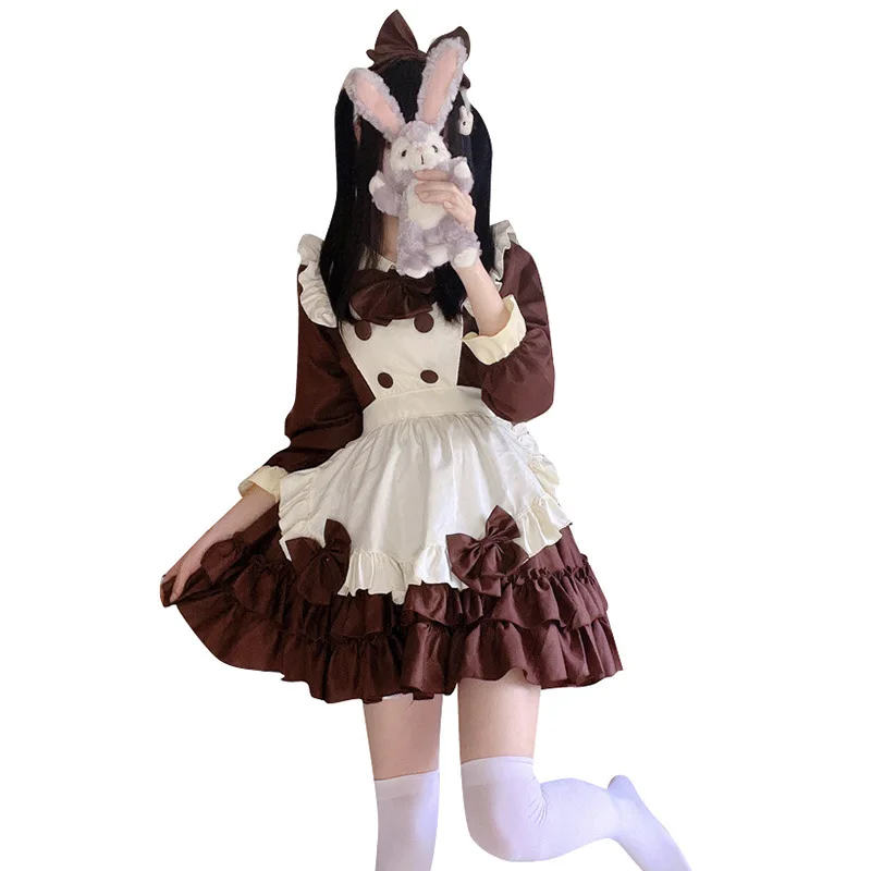 femme de chambre japonaise lolita élémentaire carnaval cosplay sexy mignon caf É costume tablier rose charmante robe manga exposition performance femme de chambre japonaise lolita élémentaire carnaval cosplay sexy mignon caf É costume tablier rose charmante robe manga exposition performance