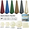 Housse de remplacement pour Parasol, 6 nervures/8 nervures, pour marché, Patio, auvent en tissu, imperméable, pour jardin extérieur Housse de remplacement pour Parasol, 6 nervures/8 nervures, pour marché, Patio, auvent en tissu, imperméable, pour jardin extérieur