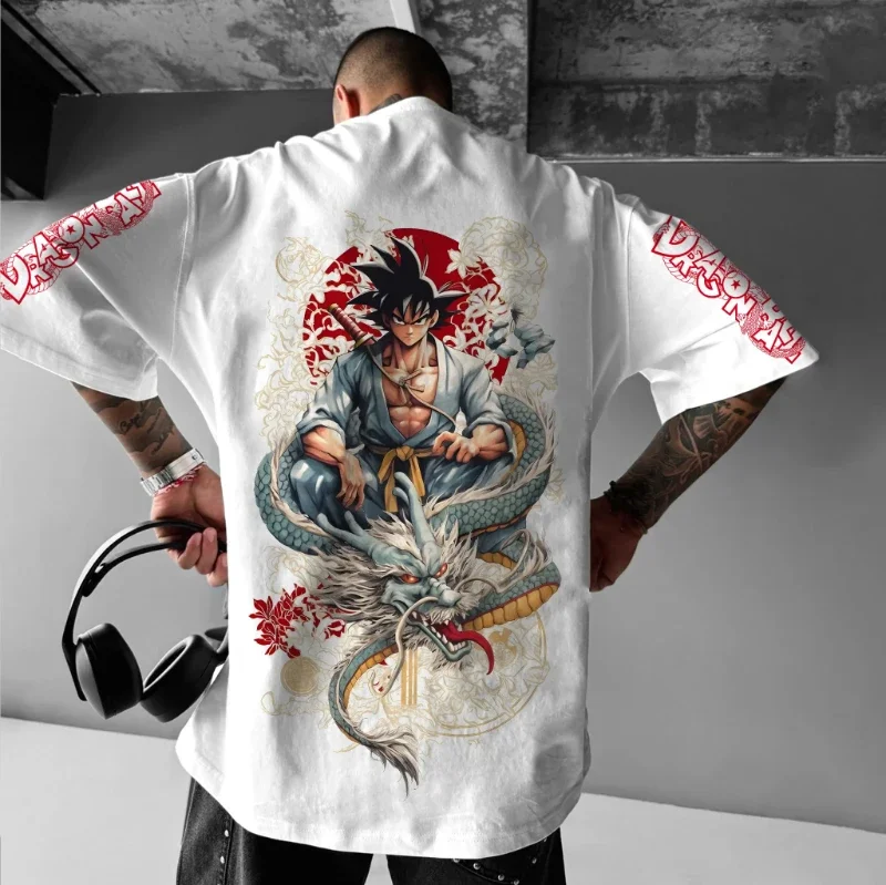 t shirt homme dragon ball goku japonais anime sang chaud classique portrait coton mode haute rue unisexe harajuku y2k t shirt homme dragon ball goku japonais anime sang chaud classique portrait coton mode haute rue unisexe harajuku y2k