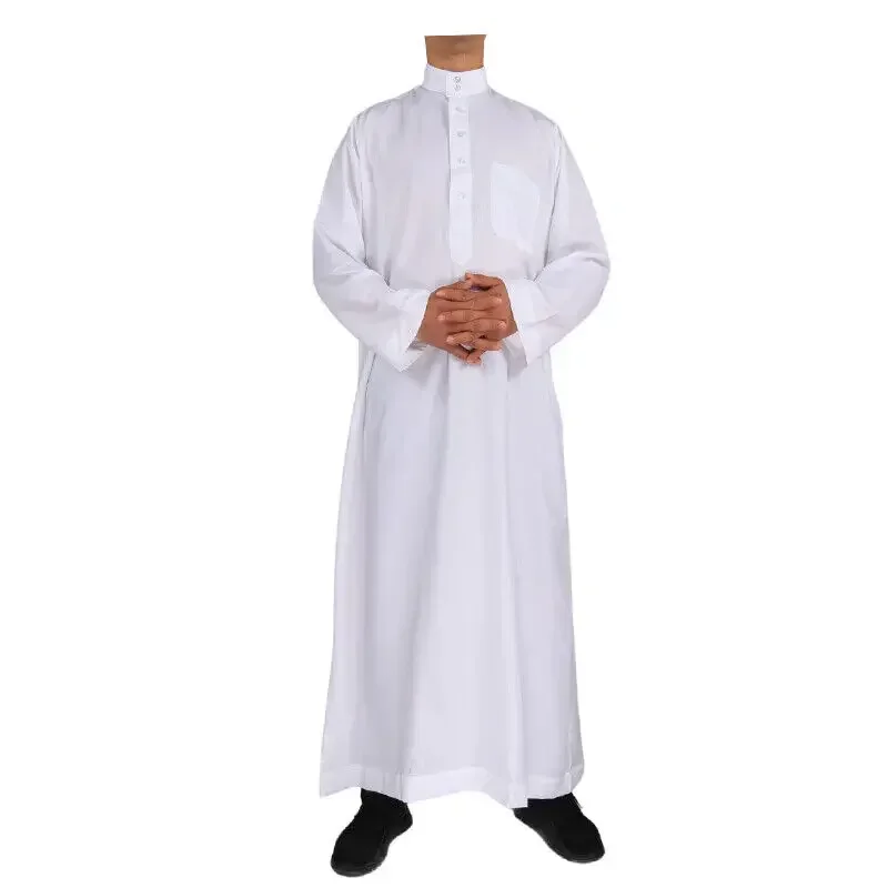 hommes décontracté caftan ample musulman thobe jubba dishdasha thawb robe islamique abaya arabe couleur unie robe hommes décontracté caftan ample musulman thobe jubba dishdasha thawb robe islamique abaya arabe couleur unie robe