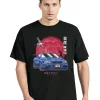 Coton Initial D T-Shirt hommes femmes Harajuku esthétique surdimensionné T-Shirt drôle JDM légende voiture T-Shirt horizon R34 T-Shirt