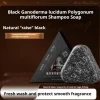 barre de shampoing pour la croissance des cheveux noirs à base de plantes, savon à base de plantes ganoderma polygonum multiflorum pour cheveux gras, contrôle des pellicules, ajoute du volume chaud