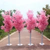 grand arbre en faux fleur pour décor de mariage, ensemble de 10 centres de table de colonne d'allée