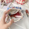 petite pochette à cosmétiques pour sac à main, mini trousse de maquillage avec compartiments, pochette pour serviettes hygiéniques, joli porte rouge à lèvres à fermeture éclair