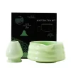 bol matcha japonais traditionnel et porte fouet, bol à thé avec bec verseur pour table de bureau, cérémonie du thé, cadeau de fête, 1/2 pièces