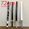 Épées kanroji mitsuri de 72 cm assemblées ver. katana sword cosplay armes 1:1 sécurité pu caoutchouc épée cadeau
