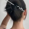 Bâtons de cheveux en forme de salle de style chinois pour femmes, disque d’inalité, accessoires de mode, nouveau, 1 pièce Bâtons de cheveux en forme de salle de style chinois pour femmes, disque d’inalité, accessoires de mode, nouveau, 1 pièce