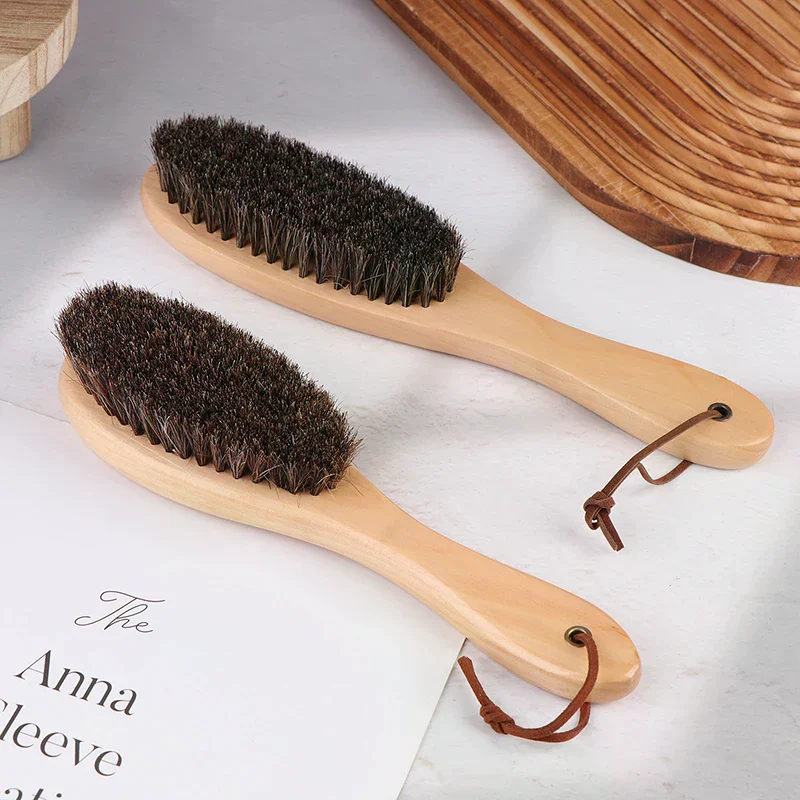 brosse en crin de cheval, manche en bois, brosse pour vernis à chaussures, brosse de nettoyage du linge en crin de cheval doux, brosse de nettoyage antistatique brosse en crin de cheval, manche en bois, brosse pour vernis à chaussures, brosse de nettoyage du linge en crin de cheval doux, brosse de nettoyage antistatique