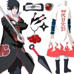 AnimeNinja Cosplay Costume Akatsuki Cosplay Ninja Uchiha Itachi Red Cloud Everak Robe Everak Sauna Band Props Halloween Everthe AnimeNinja Cosplay Costume Akatsuki Cosplay Ninja Uchiha Itachi Red Cloud Everak Robe Everak Sauna Band Props Halloween Everthe