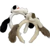 snoopy mignon bandeau anime fille bandeau en peluche queue de cheval tressé bandeau élastique chapeaux enfants cheveux accessoires cadeaux