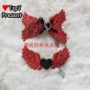 harajuku y2k fille sous culture style femmes gothique lolita arc noir rouge série ange accessoire de cheveux épingle à cheveux clips épingles pinces à cheveux