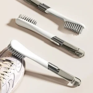  Brosse à chaussures à poils souples à Long manche, brosse de nettoyage domestique multifonctionnelle, outil de nettoyage de chaussures, aucun dommage aux chaussures Brosse à chaussures à poils souples à Long manche, brosse de nettoyage domestique multifonctionnelle, outil de nettoyage de chaussures, aucun dommage aux chaussures