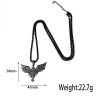 collier d'oiseau de feu de phénix en acier inoxydable, plaqué or véritable, pendentif d'oiseau de feu de couleur 18 carats, bijoux de film chaud pour hommes et femmes, vente en gros