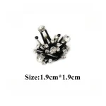 Perles faites à la main tête de chat strass fleur vêtements accessoires bricolage cousu à la main chaussures et chapeaux sac Patch autocollants Perles faites à la main tête de chat strass fleur vêtements accessoires bricolage cousu à la main chaussures et chapeaux sac Patch autocollants