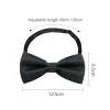 1 pièces nœuds papillon pour hommes mariage noeud papillon noir cravate réglable nœud papillon classique papillon cravate adulte double cravate cadeau d'affaires