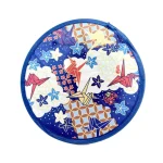1PC Style japonais rond en Nylon été avec poche ventilateurs pliants extérieurs ventilateur à main à disque volant 1PC Style japonais rond en Nylon été avec poche ventilateurs pliants extérieurs ventilateur à main à disque volant