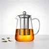 Théière en verre résistante à la chaleur, bouilloire à thé avec infuseur amovible en acier inoxydable, service à thé KungFu pour thé vert, thé aux fruits, 1 pièces Théière en verre résistante à la chaleur, bouilloire à thé avec infuseur amovible en acier inoxydable, service à thé KungFu pour thé vert, thé aux fruits, 1 pièces