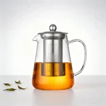 Théière en verre résistante à la chaleur, bouilloire à thé avec infuseur amovible en acier inoxydable, service à thé KungFu pour thé vert, thé aux fruits, 1 pièces Théière en verre résistante à la chaleur, bouilloire à thé avec infuseur amovible en acier inoxydable, service à thé KungFu pour thé vert, thé aux fruits, 1 pièces